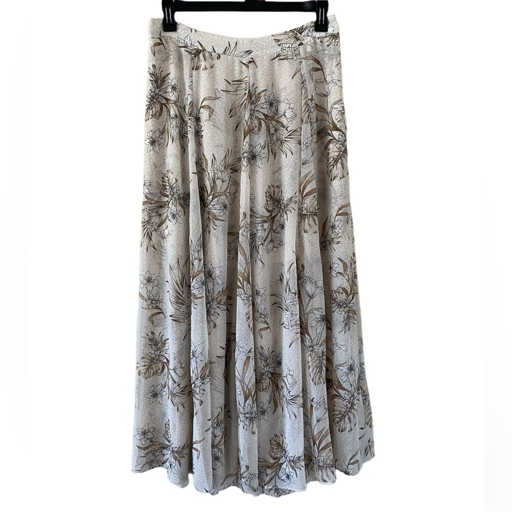 White House Black Market Printed Maxi Skirt - Sunset Floral size 12